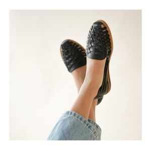 Nisolo huaraches leather sandals black 10